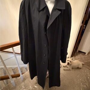 Men's Black Trench Coat